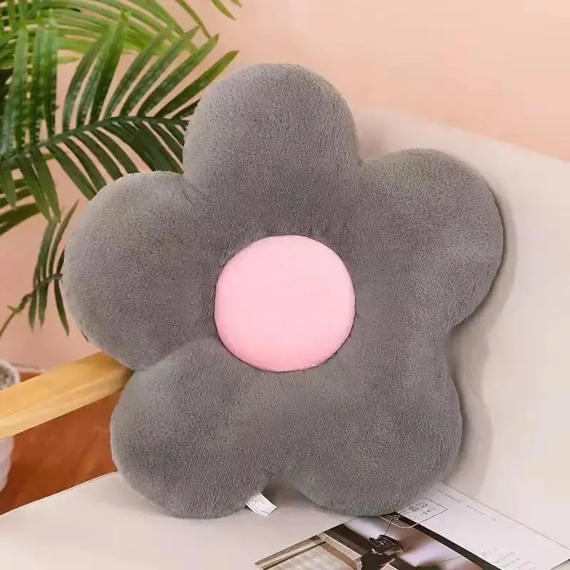 Generic Flower Shaped Plush Seat Cushion Soft Memory Cotton Round Pillow For Chair Bedroom Window Sofa Home Decor