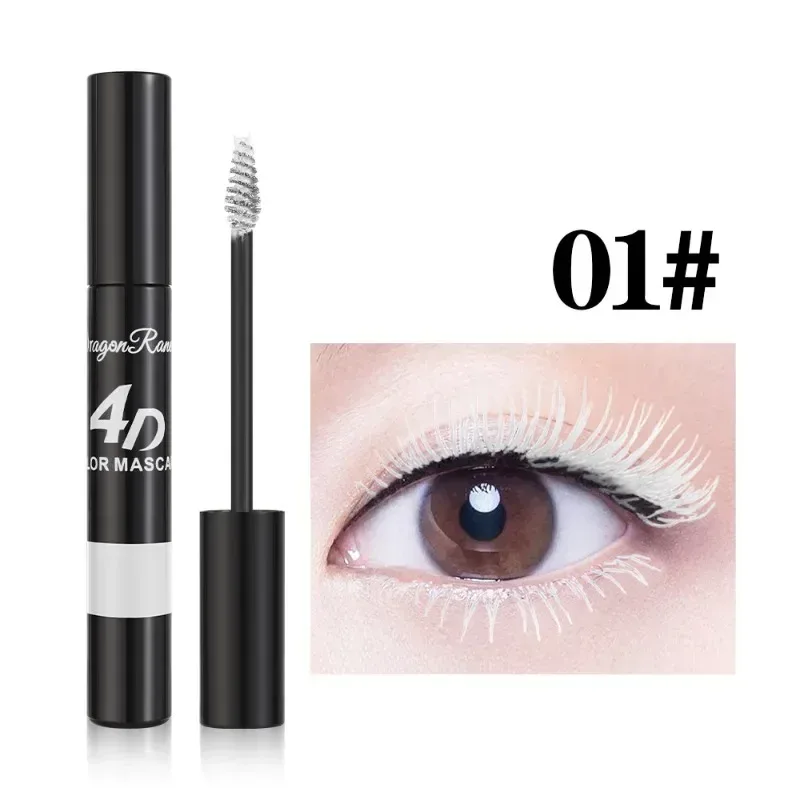 Rímel colorido maquiagem 4d sedoso natural cílios longos rímel à prova dwaterproof água extensão de longa duração grosso curling rímel