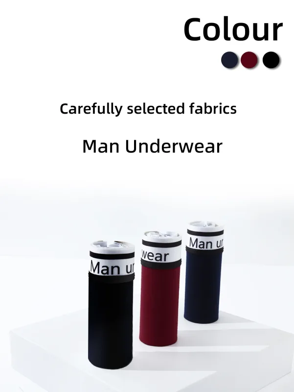 1/4 pçs roupa interior masculina boxers calcinha de algodão respirável sólido boxershorts masculino meados de cintura cuecas tendência homem shorts homme
