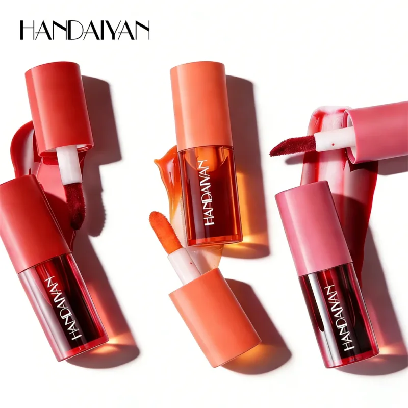 1Pc Long-lasting Lip Dyeing Waterproof Highly Pigmented Lightening Lip Textures Moisturizing Non-stick Cup Lip Tint Stain Makeup