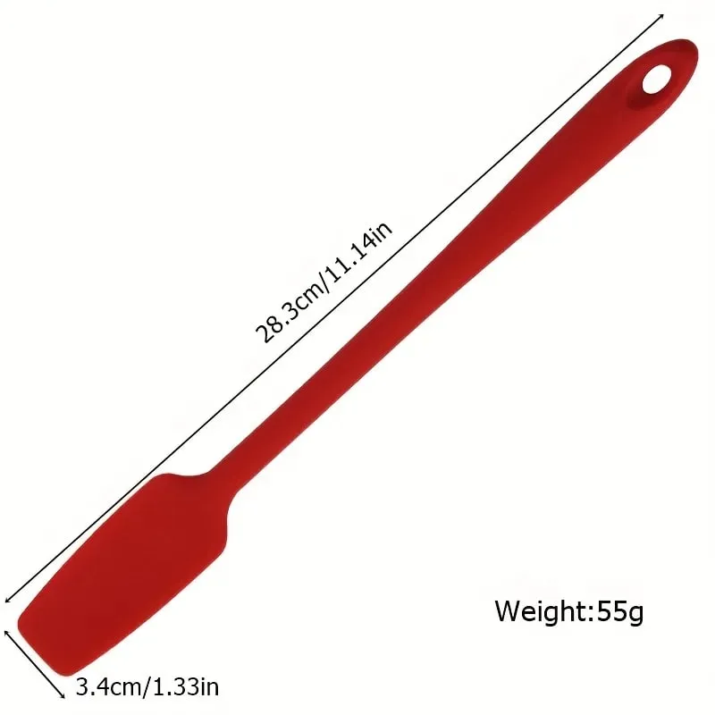 Espátula de silicone com cabo longo para cozinha, espátula raspadora de jarra, antiaderente, raspador de borracha, smoothies, liquidificadores, cozimento