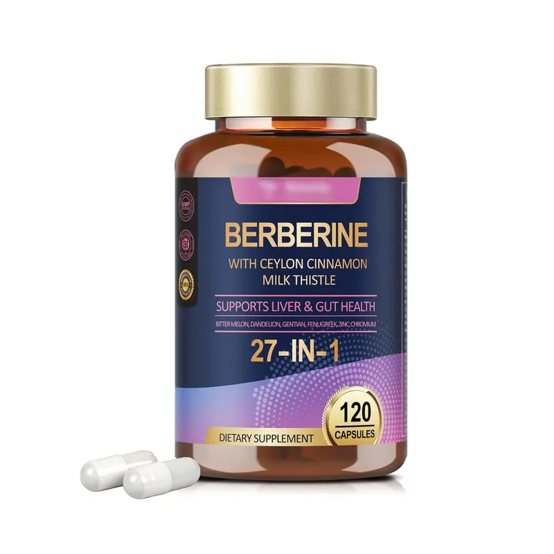 Suplementos de cardo leiteiro com canela e berberina Ceilão - antioxidante auxilia na digestão do fígado e na saúde intestinal aumenta a imunidade