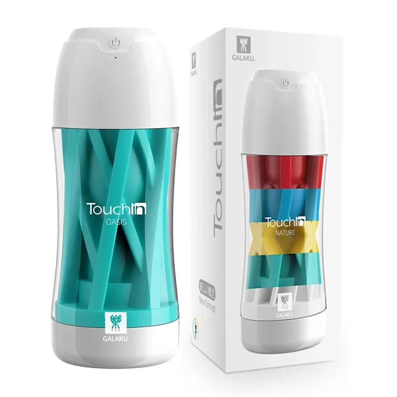 Touch In Masturbator Blowjob Simulation Sucking Cup Soft Realistic Vagina Male Masturbator Erotic Adult Sex Toys For Men