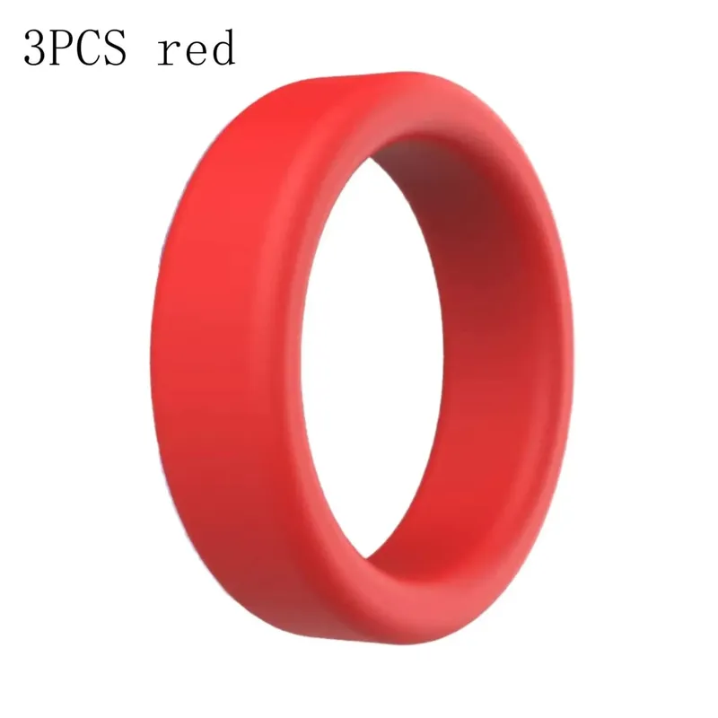 3 pçs/set Anel Peniano Retardar A Ejaculação Silicone Reutilizável Sêmen Anéis Penianos para Homens Ampliação Brinquedos Sexuais Para Homens Anéis de Casal
