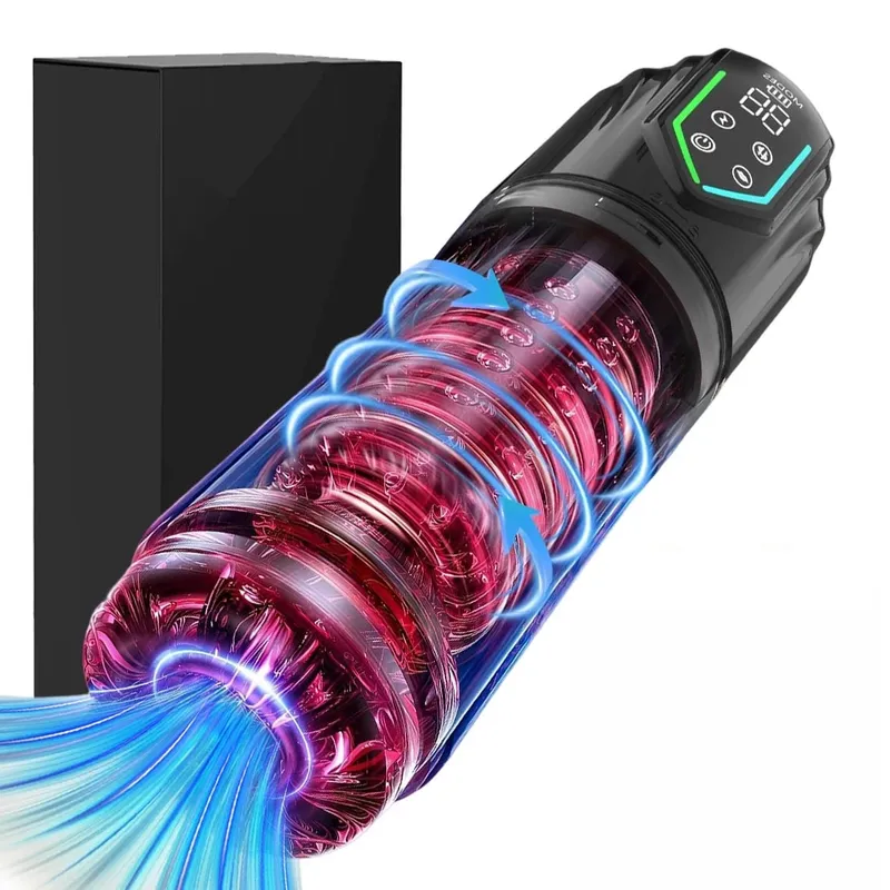 Masturbador masculino automático, 7 modos de lambedura rotativa, copo elétrico de bolso, pênis, brinquedo sexual para homens, suprimentos para adultos
