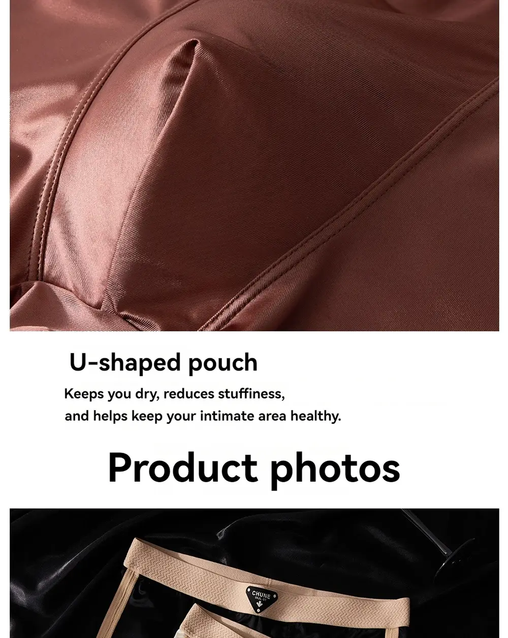 Calcinha Higroscópica Respirável Respirável de Dupla Camada de Seda Boxer de Luxo Cetim Seda Masculina Cuecas de Alta Elasticidade