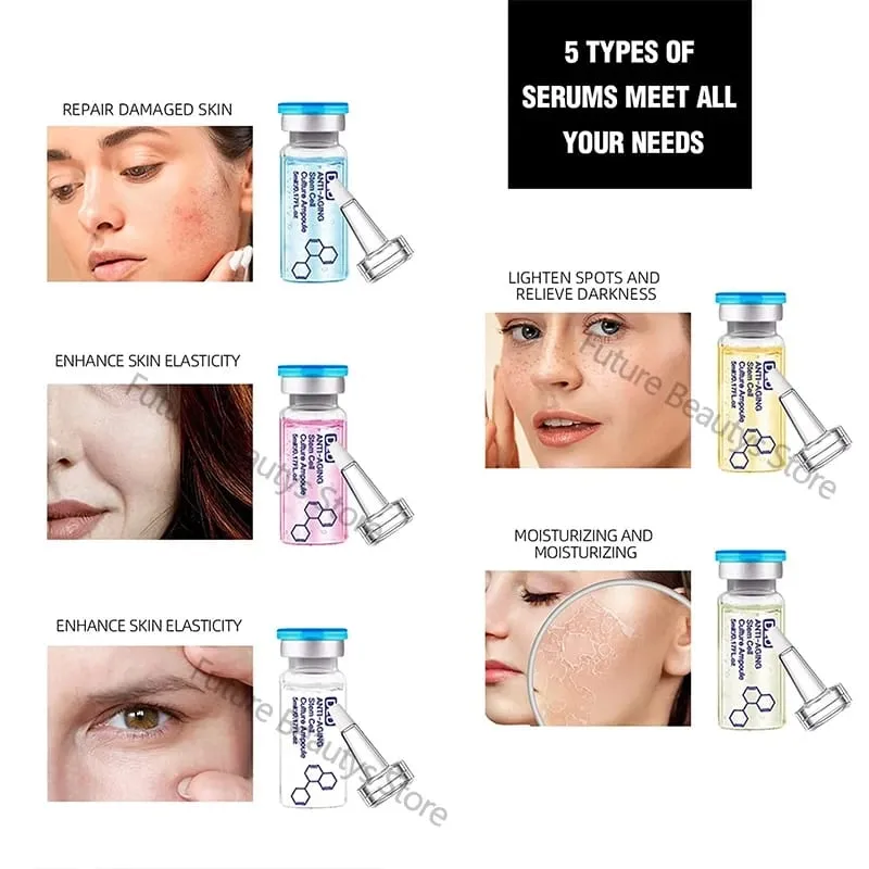 10 Vials Korea BB Cream Glow Essence Beginner Starter Kit Niacinamide Moisturizing Foundation Cream Facial Skin Care