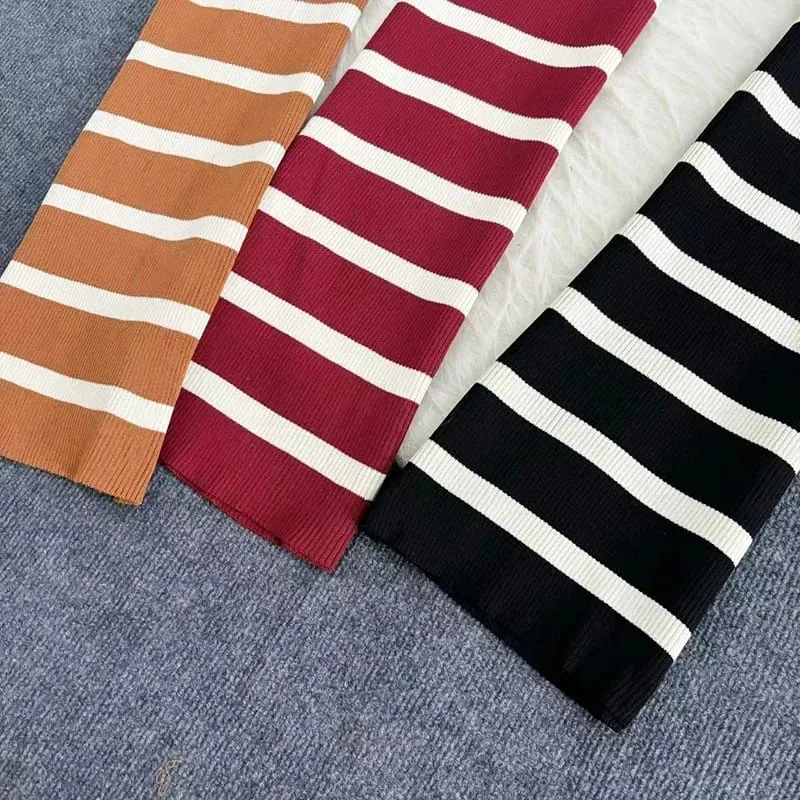 Summer Stripe Elastic Bodycon Strap Dress 2024 Sexy Beach Sundress Women Casual Slim Pencil Vestidos Maxi Long Dress