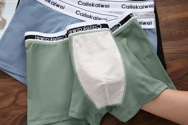 5 pçs boxer shorts roupa interior masculina sexy calcinha de algodão puro sólida elasticidade homem cuecas boxers masculinos homme u lingerie convexa — image 7