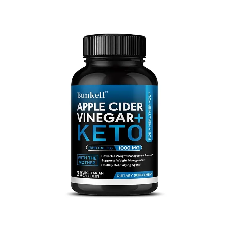 Keto 蘋果醋膠囊 1000 毫克支持代謝功能消化食慾管理和身體清潔 — image 8