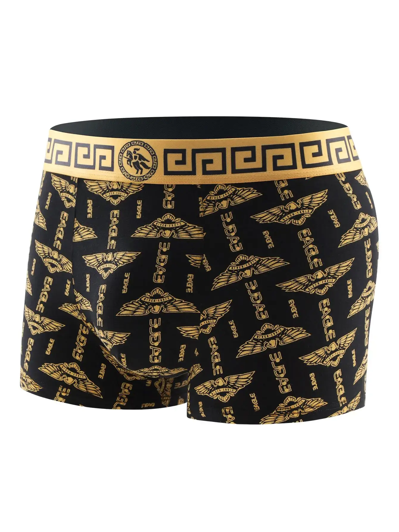 8 Piece Men's Underwear Set Soft Comfortable High Quality Men's Boxer Briefs Panties Black Gold Domineering Selling Men's Pants