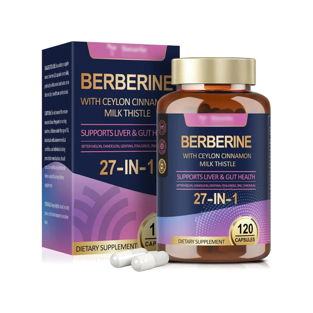 Suplementos de cardo leiteiro com canela e berberina Ceilão - antioxidante auxilia na digestão do fígado e na saúde intestinal aumenta a imunidade — image 1