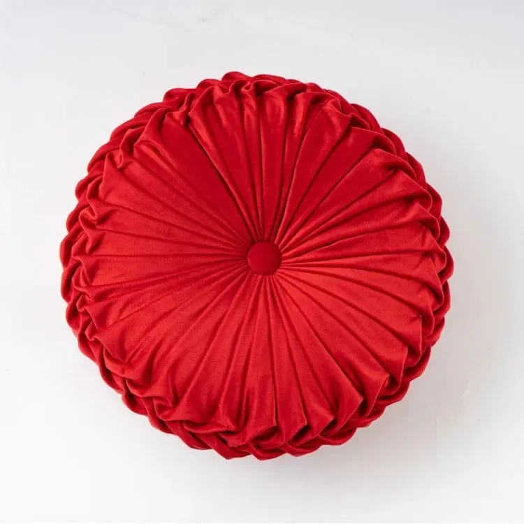 Plush Pumpkin Cushion Handmade Lumbar Support Pillow for Sofa Bed Office Nordic Decor