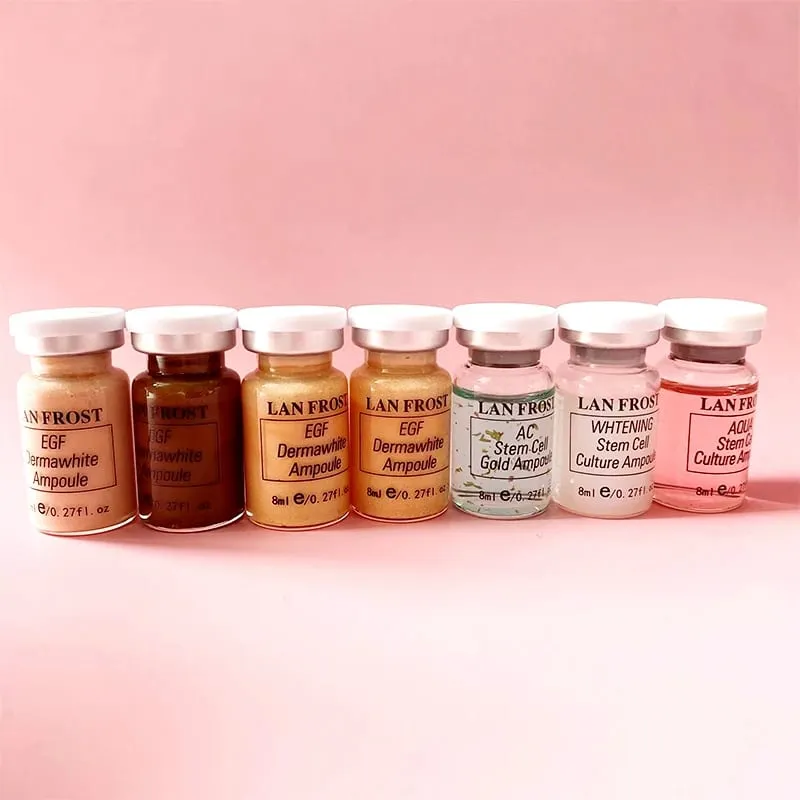 12pcs LAN FROST BB Cream Beginner Starter Kit 8ml Niacinamide Foundation Facial Skin Whitening Brightening CC Cream — image 3