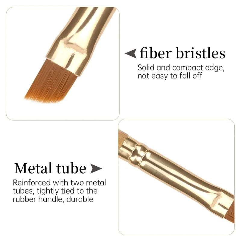 5 pçs pincéis de maquiagem sombra profissional dupla terminou sobrancelha escova pente para mulheres cosméticos beleza compõem ferramentas — image 4
