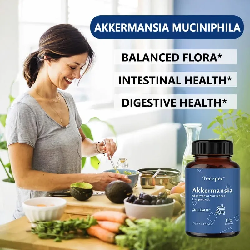 Akkermansia Probiotic Gut Health Support Supplement | Contains Akkermansia Muciniphila – Enhances Nutrient Absorption
