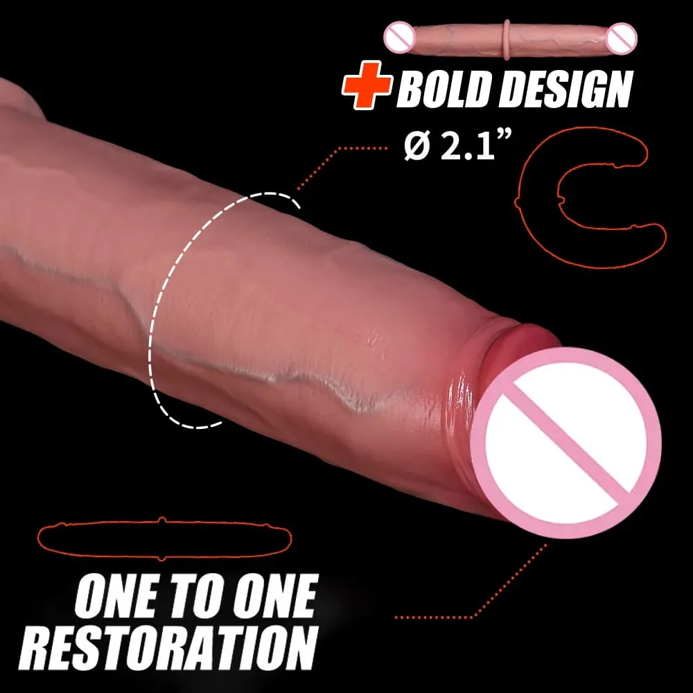 Double Ended Dildo Realistic Double Sided Big Long Thick Dildos with Veins Vaginal Anal Huge Adult Penis Sex Toys for Lesbian