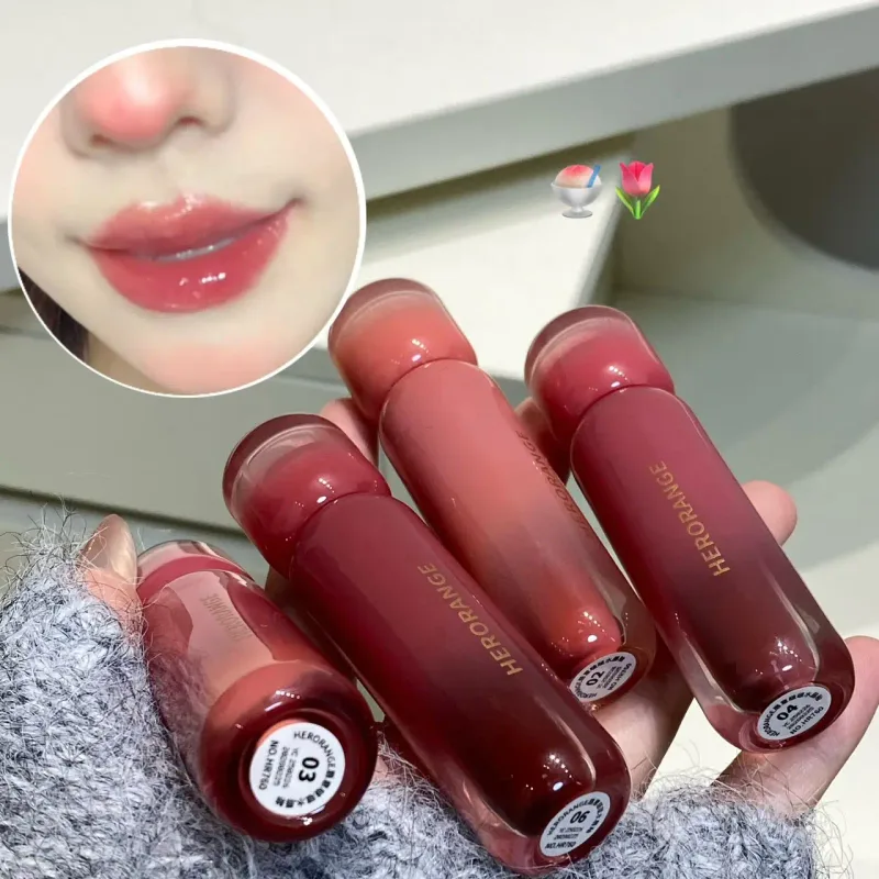 Uva fumada roxo vermelho lábio esmalte espelho água brilho labial hidratante batom líquido matiz claro maquiagem coreano feminino cosméticos — image 5