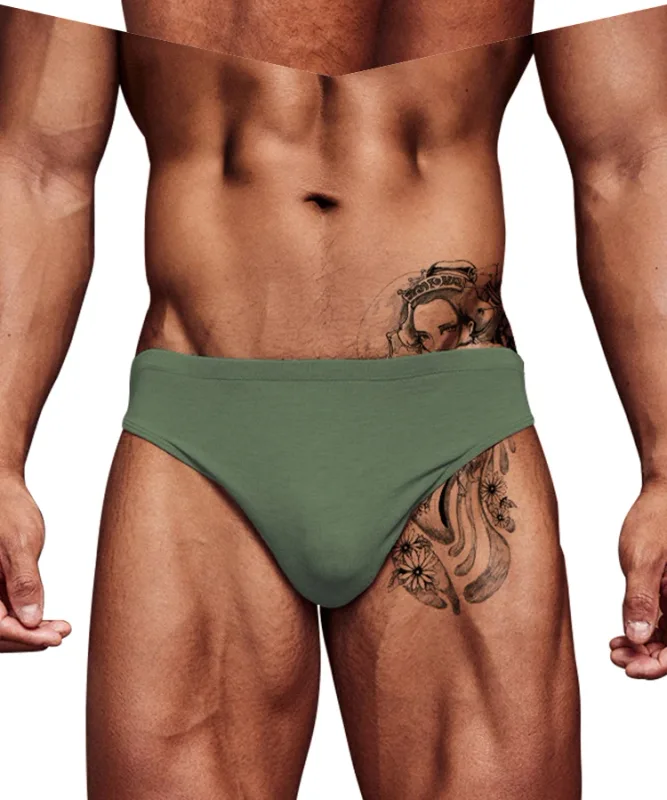 Cuecas masculinas ultrafinas e nuas, cintura baixa, alta elasticidade, respirável, bolsa convexa 3D