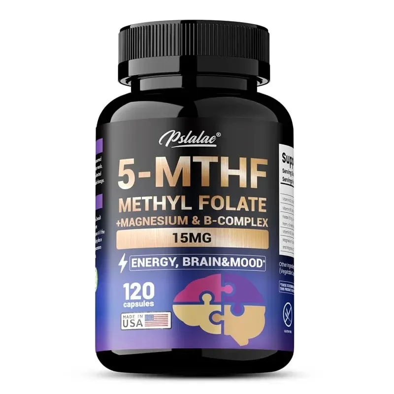 5-MTHF 甲基葉酸補充劑 - 增強記憶力、注意力和清晰度 增強認知功能 能量大腦和情緒支持 — image 8