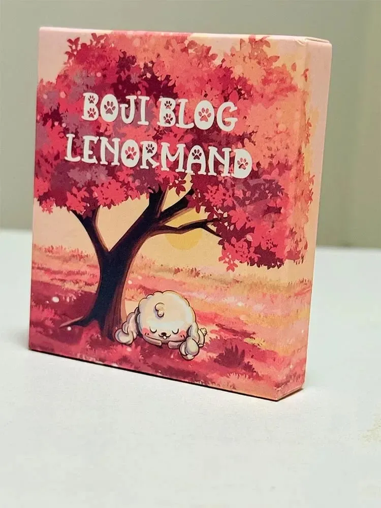 Boji blog lenormand deck versão em inglês 39 peças a jornada de um coelho através do destino adivinhação carta de tarô para amantes de tarô