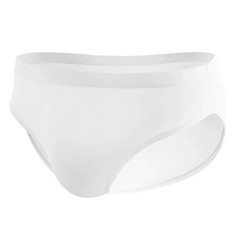 Cuecas masculinas de seda gelo fina secagem rápida roupa interior cintura baixa cor sólida cuecas masculinas sexy u bulge bolsa calcinha respirável