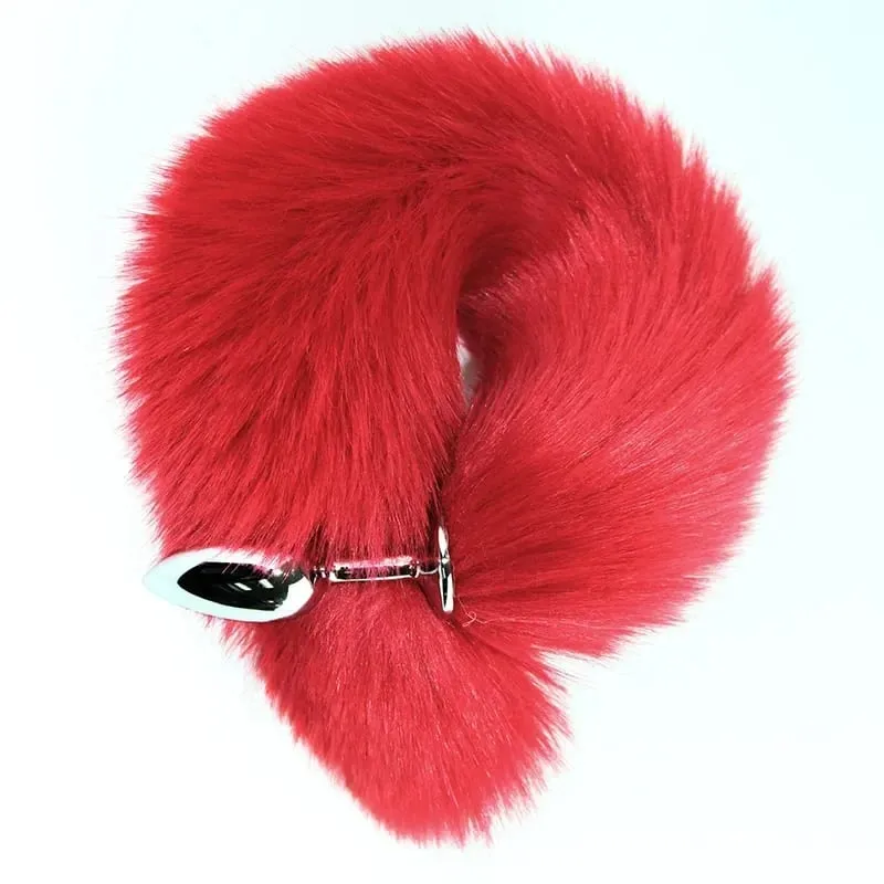 Sexo sm adereços metal anal plug cor sólida raposa cauda anal plug quintal desenvolvimento treinamento plug anal brinquedos expandir o ânus — image 10