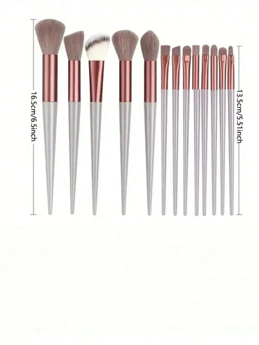 Conjunto de pincéis de maquiagem macio e fofo profissional base cosmética em pó sombra kabuki mistura pincel de maquiagem ferramenta de beleza bolsa de armazenamento de esponja de maquiagem