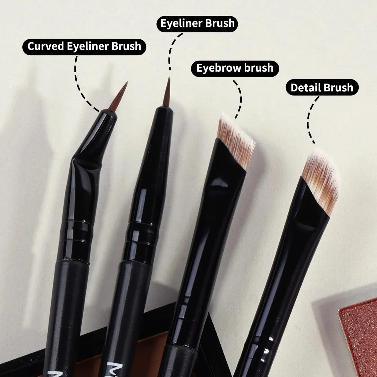 Makeup Brushes 8pcs Premium Synthetic Powder Foundation Contour Concealer Eye Shadow Blending Liner Makeup Brush Kit Tool