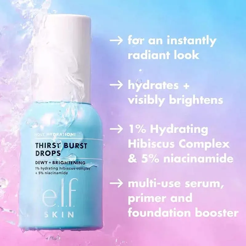 Elf primer gel configuração spray hidratante de longa duração controle de óleo sweatproof poro suave pele fix efeito de maquiagem para diariamente e festa