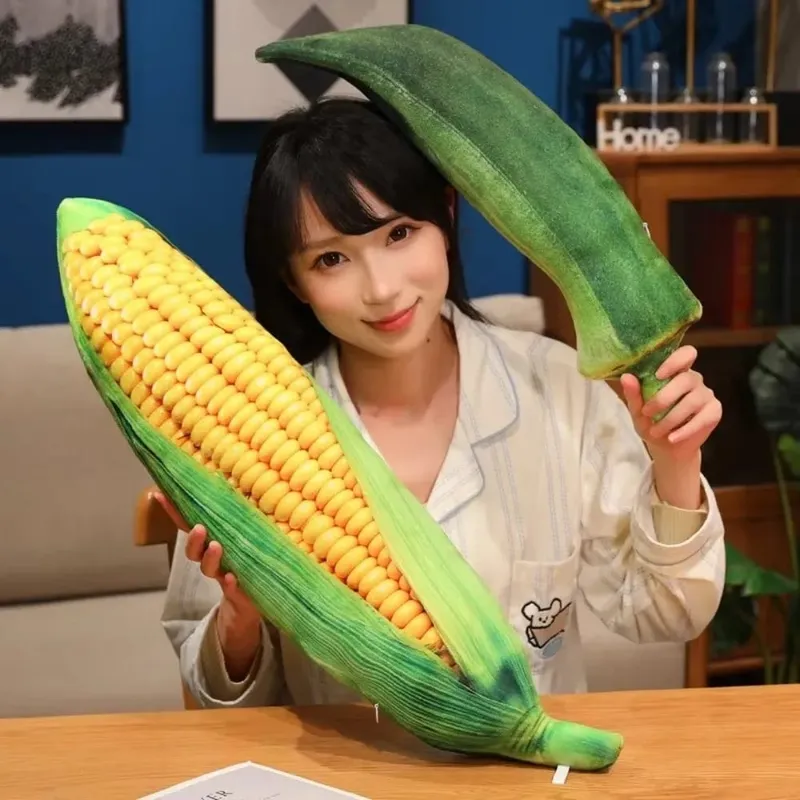 Kawaii macio vegetal travesseiro detalhes realistas simulação vegetal recheado criativo acento aconchegante vegetariano casa aconchegante