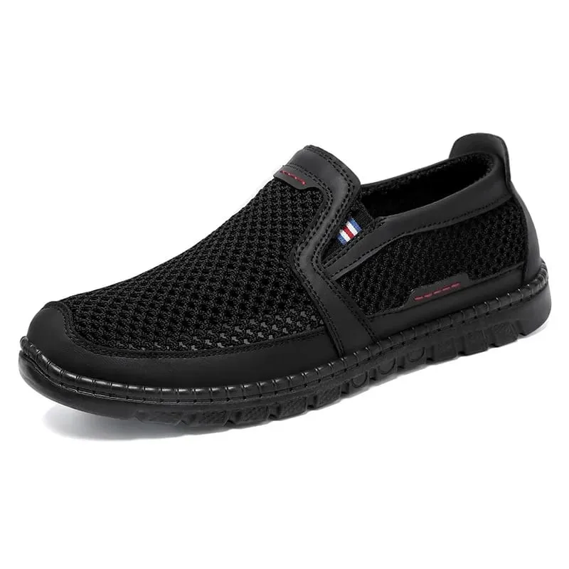Tênis masculino multifacetado com buracos de ventilação, desodorizante sem cobrir os pés, tênis casuais, sapatos de grife