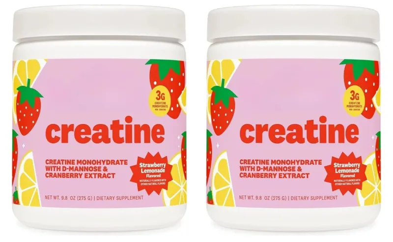 Suplemento de creatina monohidratada em pó 3g, fórmula vegana, sabor limonada de morango, açúcar zero para um estilo de vida ativo — image 8