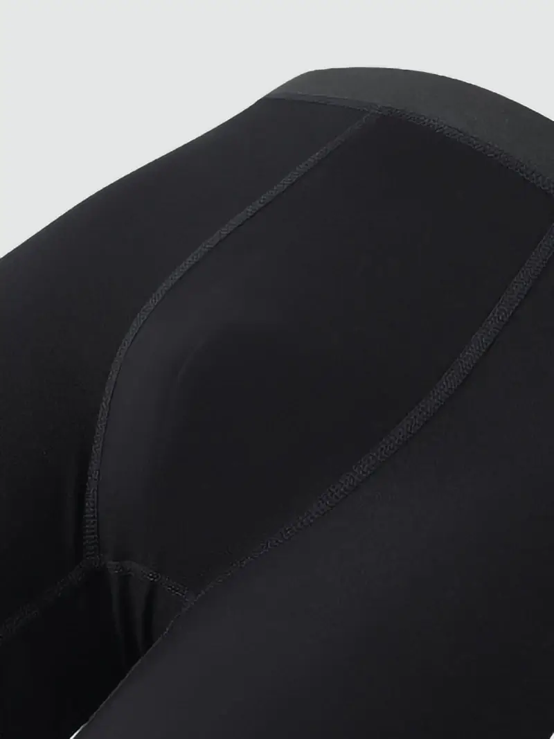 Cueca boxer masculina de fibra de bambu – peça única, roupa íntima macia de cor sólida com cintura sem costura e bolsa com contornos — image 3