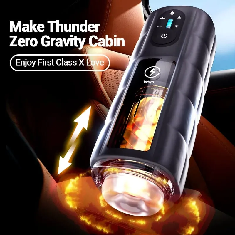 Leten copo de treinamento peniano masculino, gravidade zero, impulso automático e aquecimento, pistão, brinquedo sexual adulto para homens, estimulação peniana