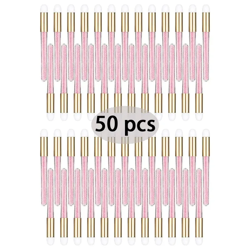 50 pçs macio cílios extensão escova de limpeza lash shampoo sobrancelha nariz esfoliante limpeza removedor de maquiagem suprimentos de cuidados de beleza — image 15