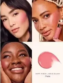 Autumn Rare Beauty Cream‑to‑powder Liquid Blush Mashed‑potato Texture Highlight Mirror Easy‑to‑apply Long‑lasting Blush Cream