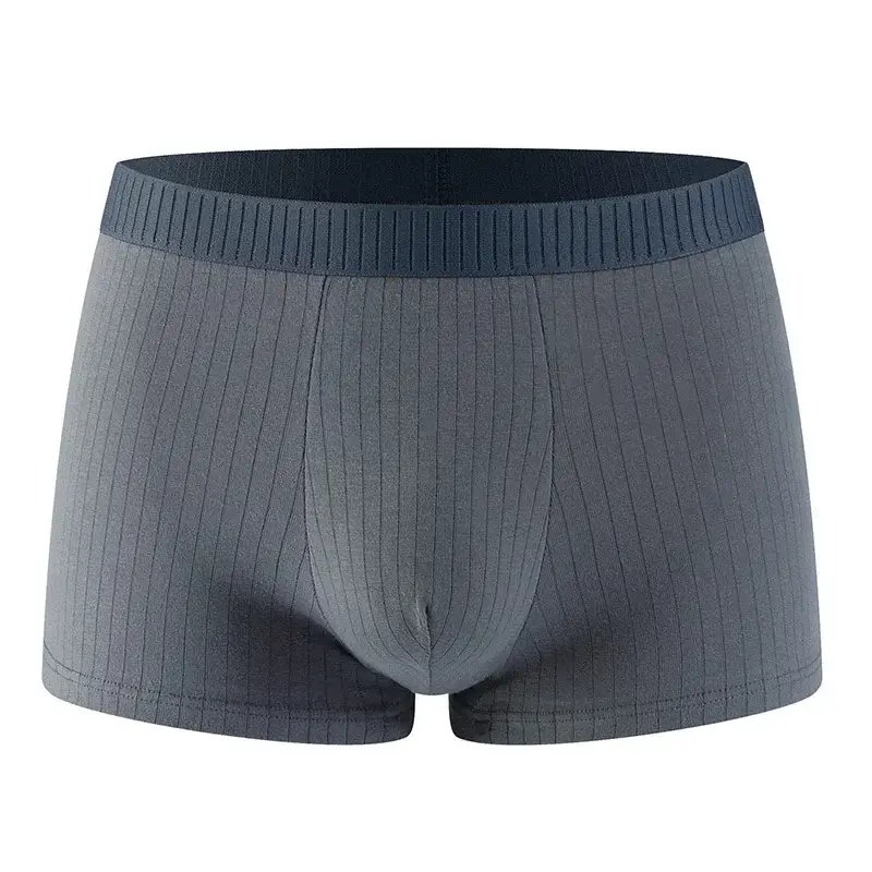 4pcs/set High Quality Cotton Men's Underwear Antibacterial Boxer Shorts Elastic Breathable Men Underpants Soft Male Short