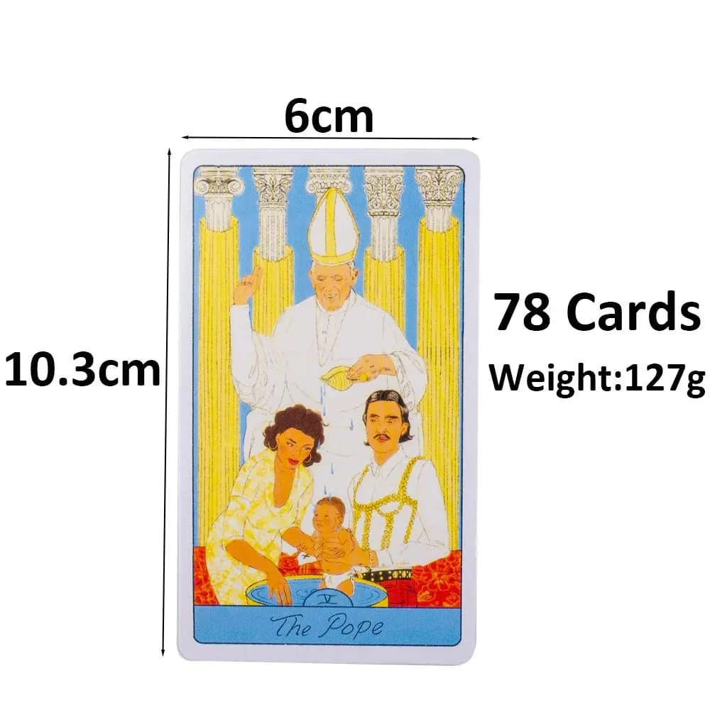 78Cards The Pasta Tarot Cards English Visions Divination Edition Deck Board Playing Games