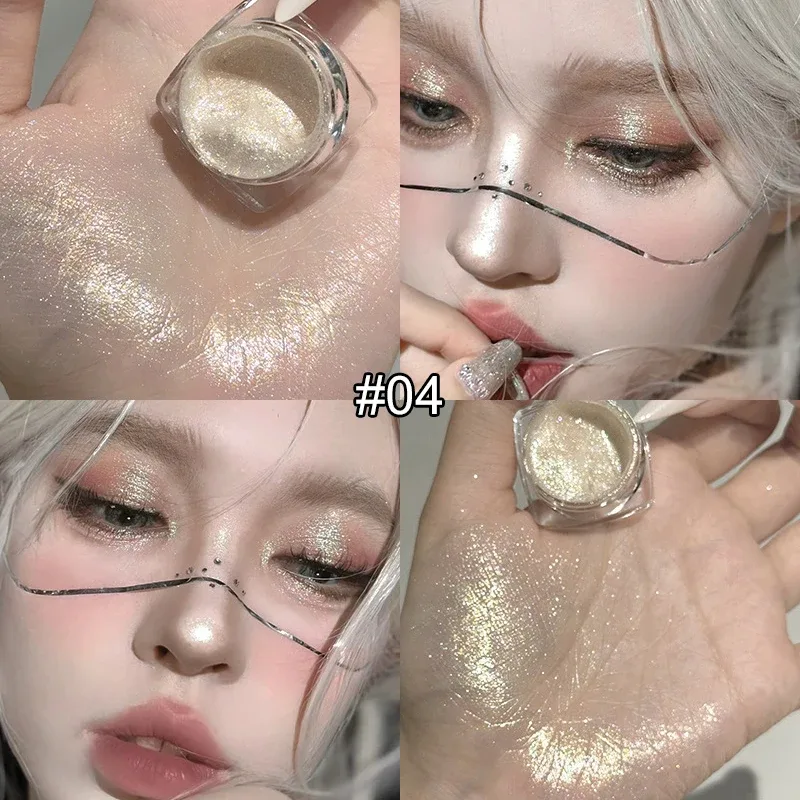 Sombra única - Ultra Sparkle Glitter, acabamento sedoso, fosco e luminoso perolado para uma aparência diária ousada e delicada de maquiagem dos olhos
