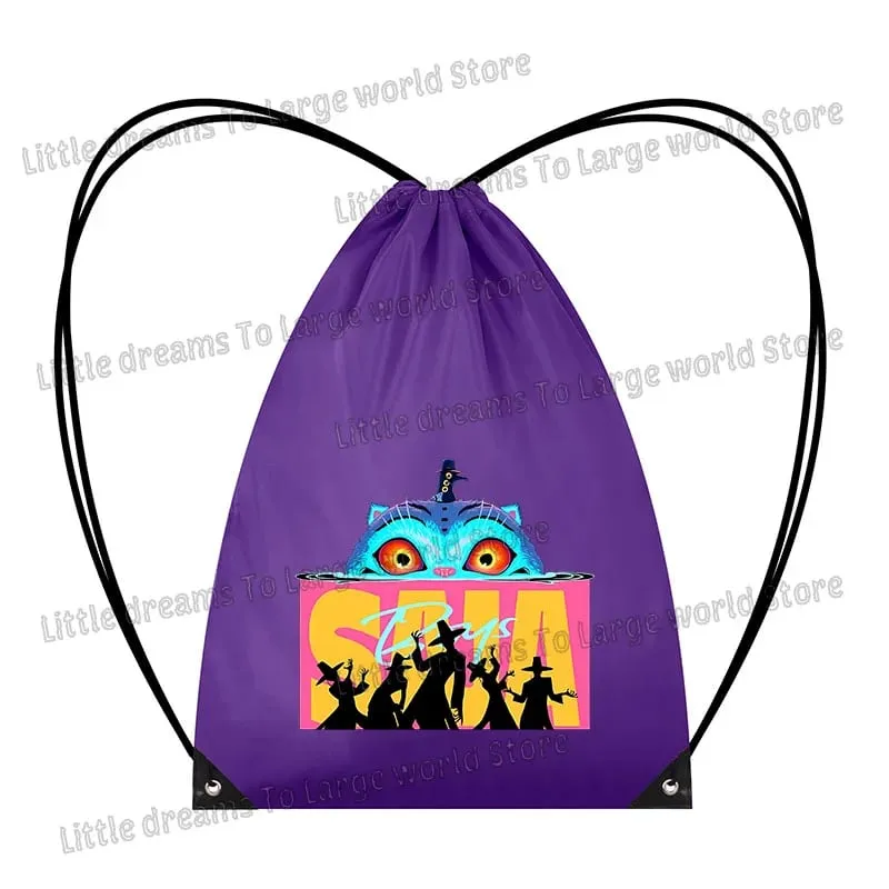 Anime figura saco de cordão mochila portátil grande capacidade ginásio roupas esportivas organizador bolsa armazenamento pacote bolso presente feminino