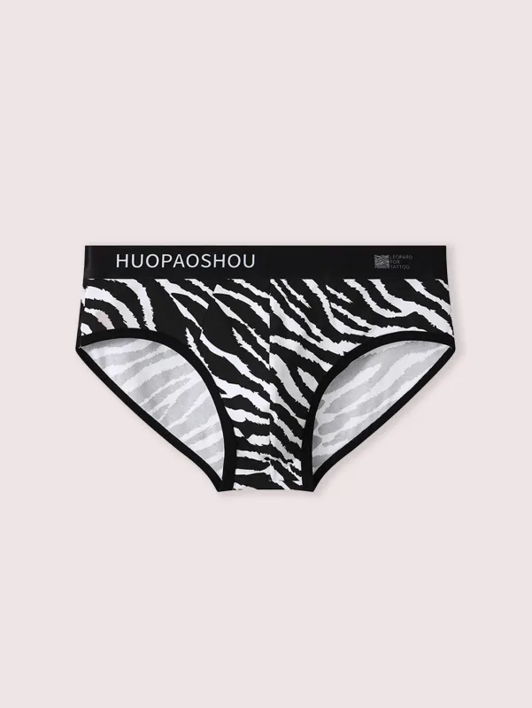 3PCS Cotton men's underwear Sexy leopard print men's triangle pants Men's fashionable personality comfortable loose brief
