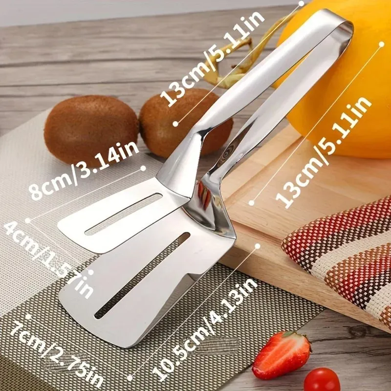 Pinças de cozinha premium de aço inoxidável multiuso pinça clipe de pão/grampos de bife/braçadeira de bife frito/pinças de churrasco