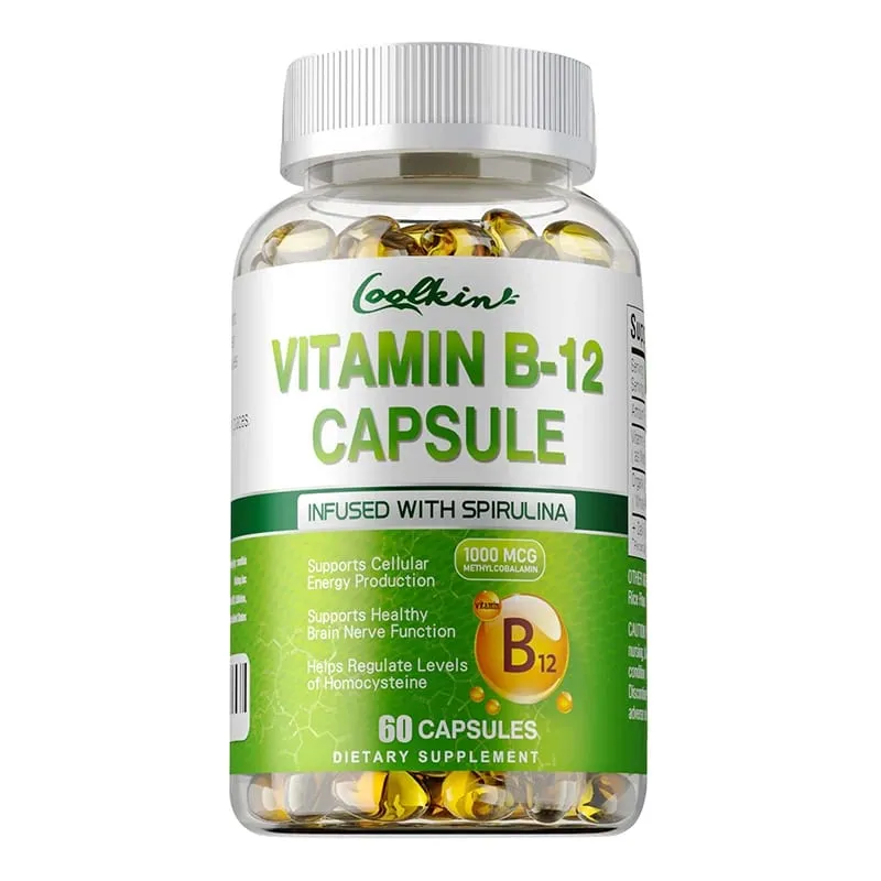 Vitamin B12 Capsules - Methylcobalamin Supplement for Mind Energy Brain Mood Heart Support — image 8