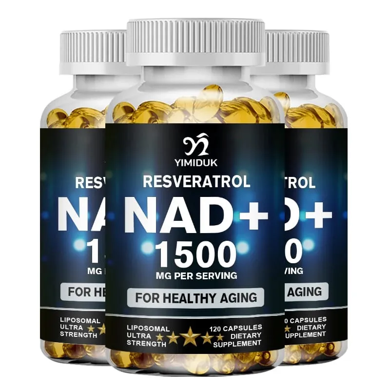 NAD Supplement 1500mg - Liposomal NAD+ Supplement with Resveratrol Stamina & Healthy Aging - Strength Capsules