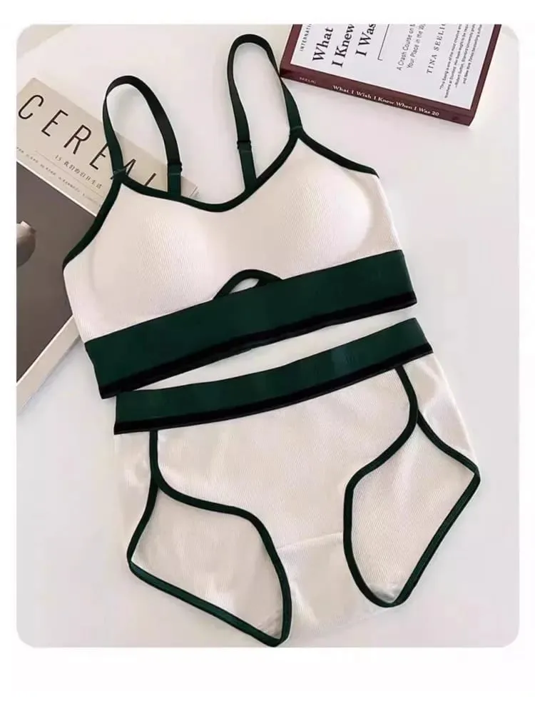 Seamless Sports Bralette Teens Wireless Anti-Sagging Thin Cup Small Chest Support Racerback Lightweight Bra Set lingerie — image 6