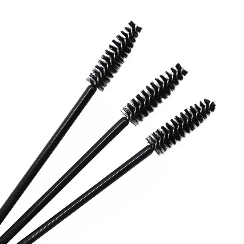 50 pçs para enxertia cílios extensão mulheres maquiagem escova ferramentas descartáveis ​​náilon rímel varinha aplicador escovas de cílios