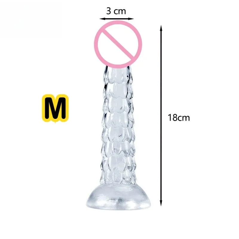 Dragon Dildo com Ventosa - Plugue Anal Suave e Dilatador de Chicote para Mulheres e Homens - Brinquedos Sexuais de Fantasia para Prazer de Adultos