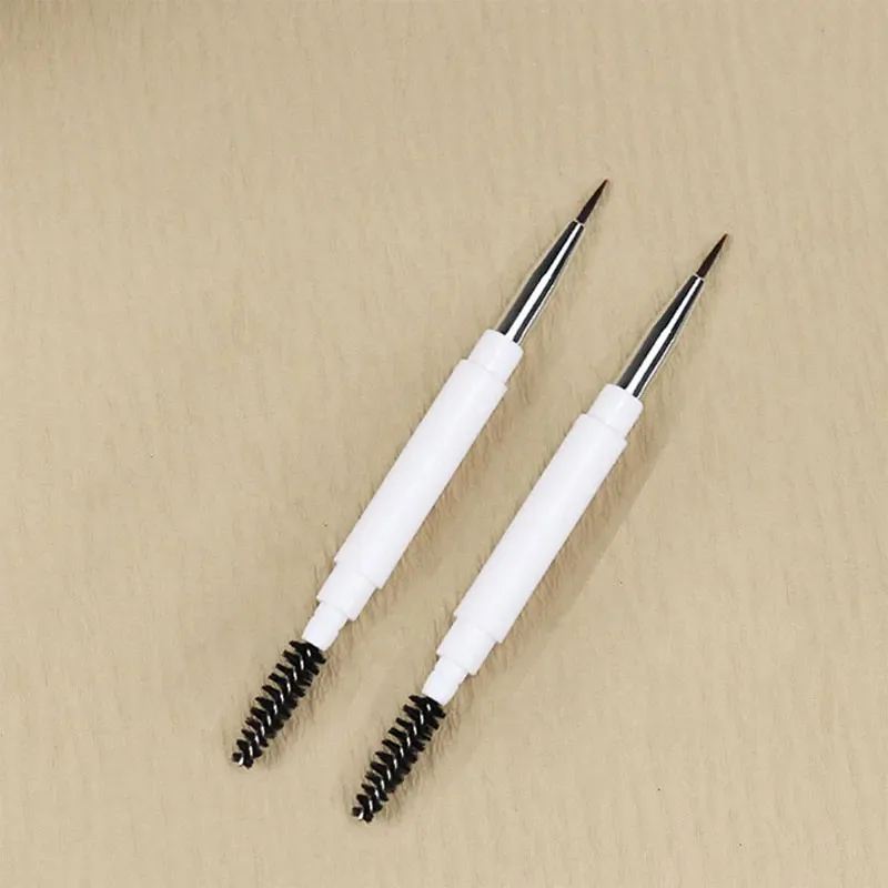 Double ended Portable Makeup brushes Travel size Make up brushes Eyeshadow Eye Brow Crease essential cosmetic tools with lid