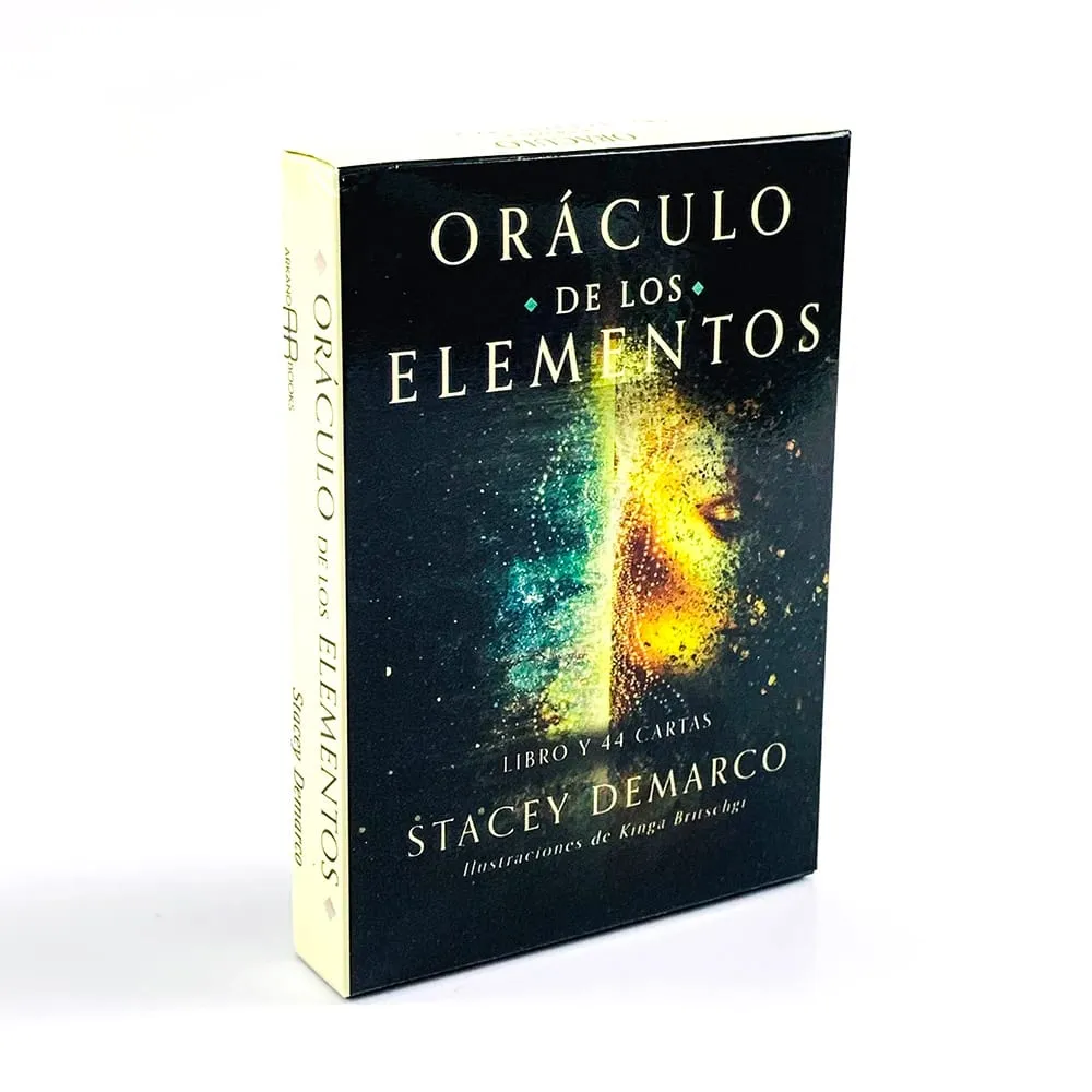Oráculo de los elementos oráculo cartas baralho de 44 cartas, versão espanhola, orientação espiritual elementar, jogos de tabuleiro de adivinhação
